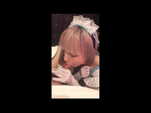 ❤️ Japonski idol [mayuka], kostum francoske služkinje, 1. del, fafanje in onaniranje z losjonom ❌ Ruski pornič pri nas ❌️